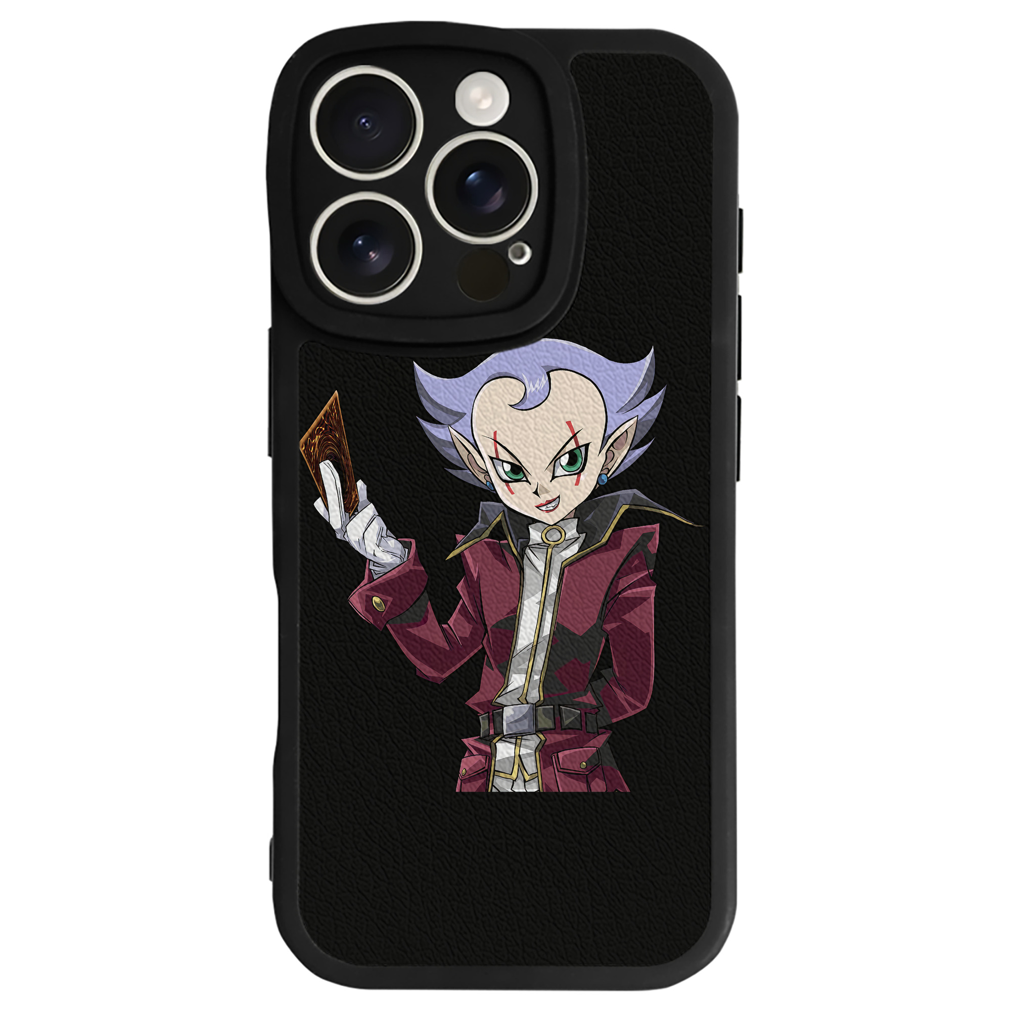 （画像用） 遊☆戯☆王 Yu-Gi-Oh! 【iPhone 16シリーズ対応】シリコンスマホケース（レザー調） 材質：シリコン